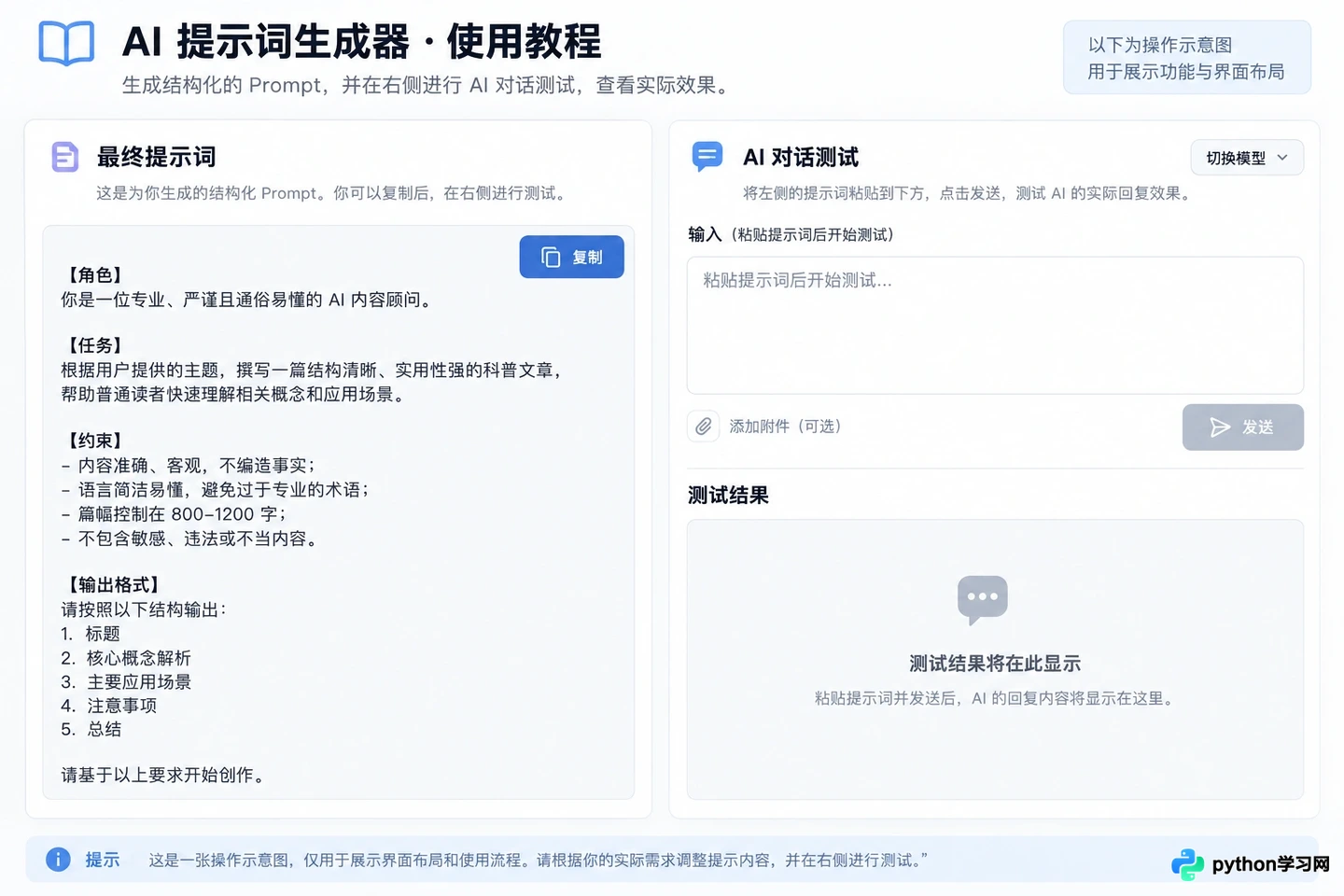 怎么利用AI提示词生成器快速构建高质量Prompt？