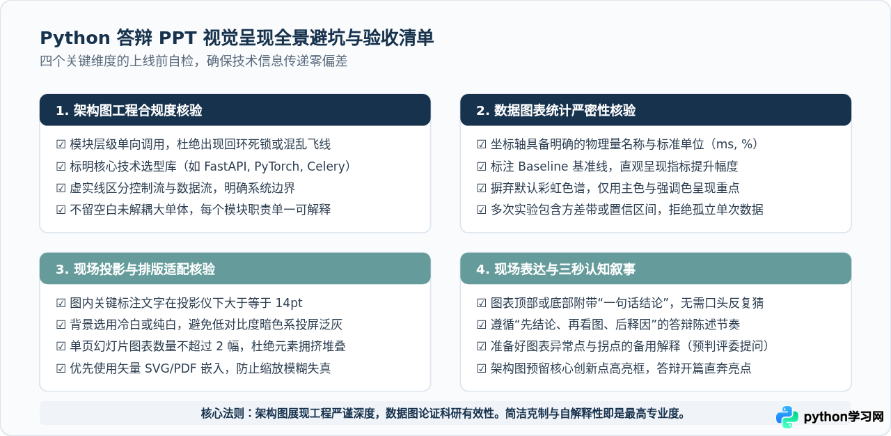 用架构图和数据可视化提升Python项目答辩PPT的专业度