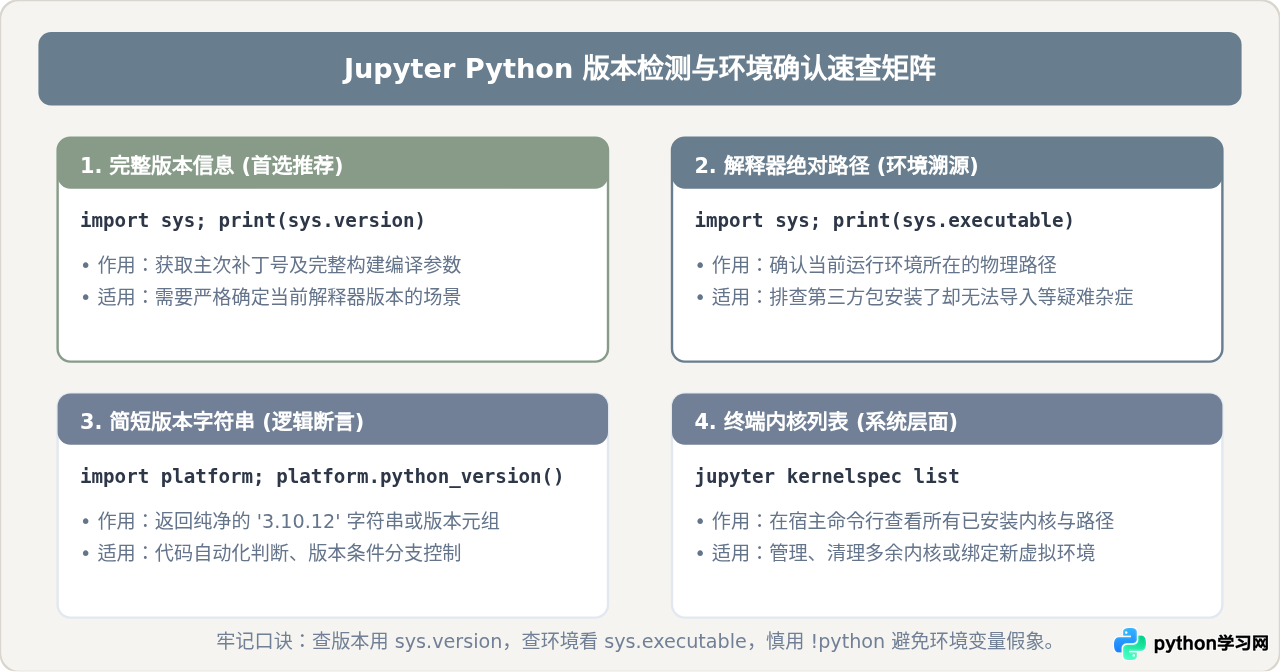 Jupyter中怎么查看当前Python版本