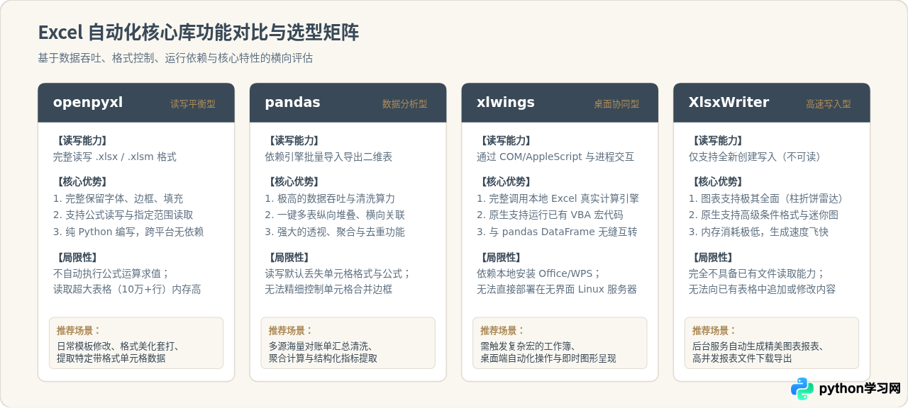 Python自动化办公常用库有哪些？Excel与PDF处理工具推荐