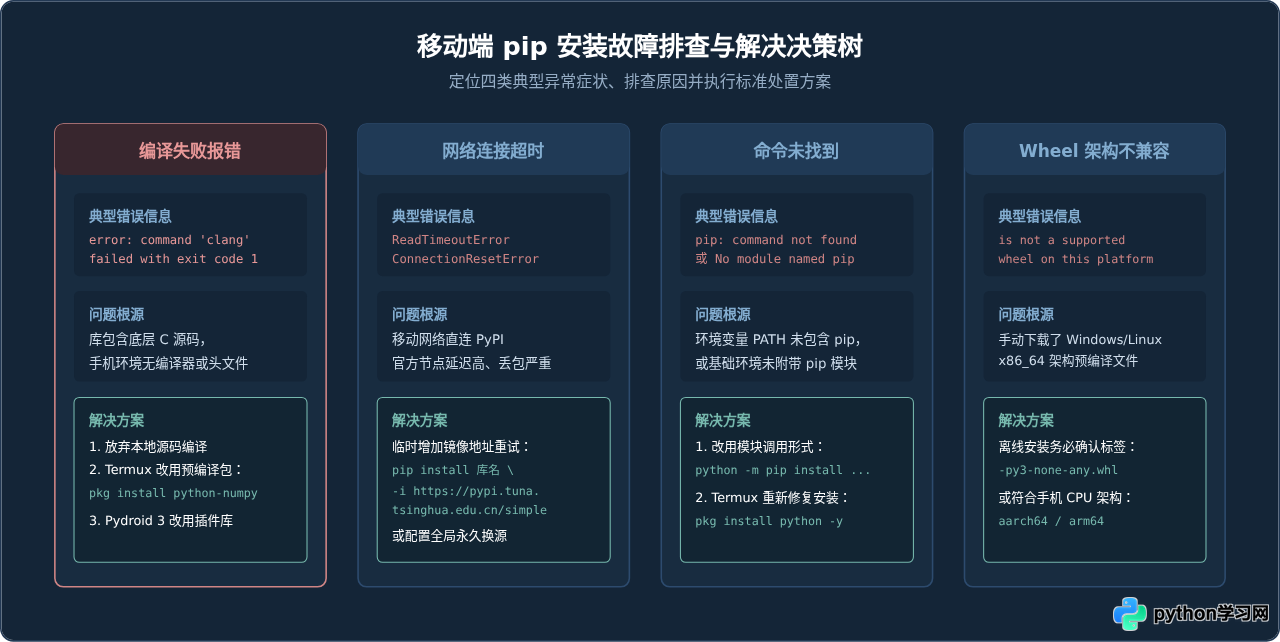 手机Python支持pip安装库吗？移动端第三方库配置方法