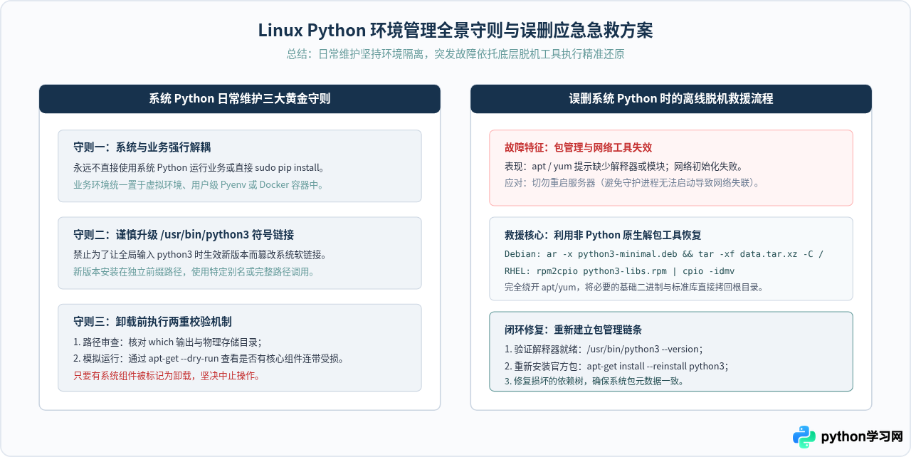 Linux卸载Python注意事项：避免误删系统自带解释器