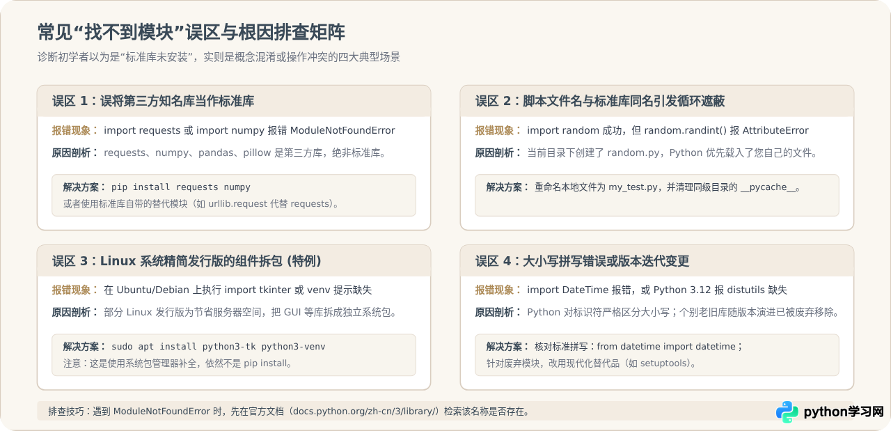 Python标准库需要单独安装吗