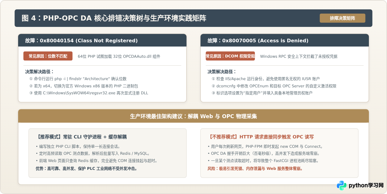 PHP通过COM组件连接OPC DA服务器读取数据