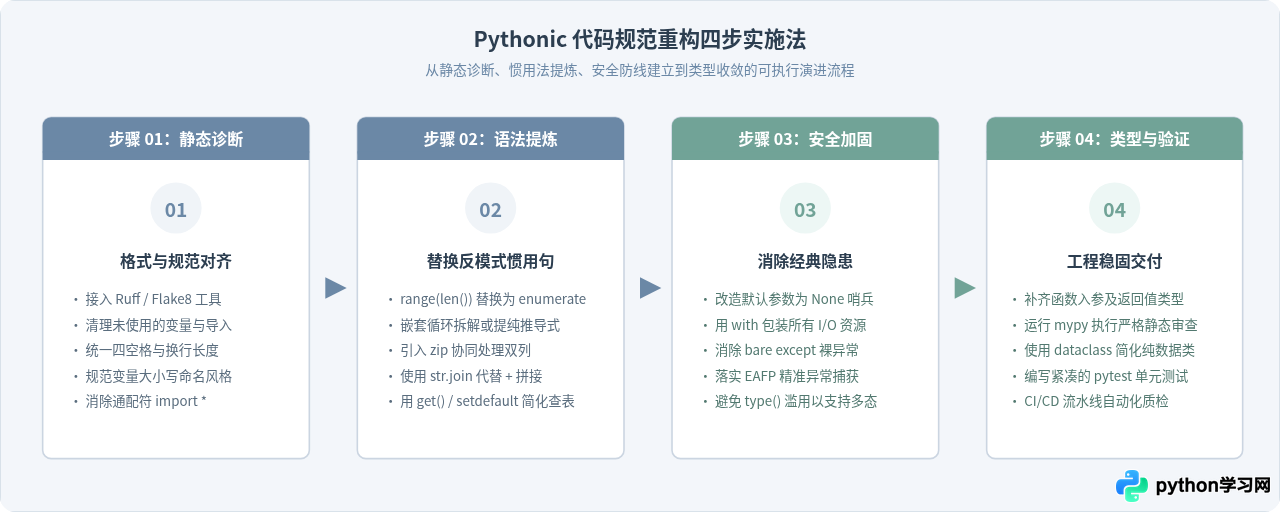 怎么写出 Pythonic 代码：Python 3 编码规范与常见误区避坑