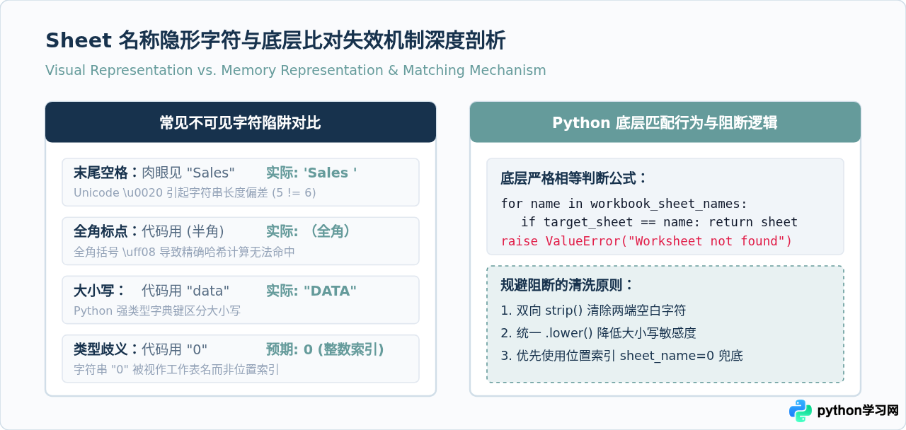 Python读取Excel指定Sheet报错Sheet name not found怎么办