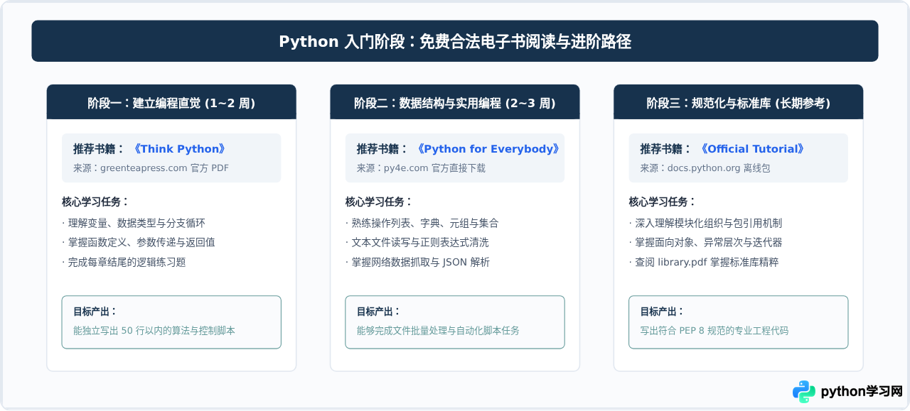 哪里下载免费且合法的Python入门PDF教程