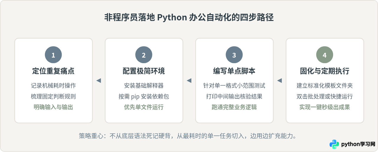 非程序员怎么利用Python提升工作效率？办公自动化实战