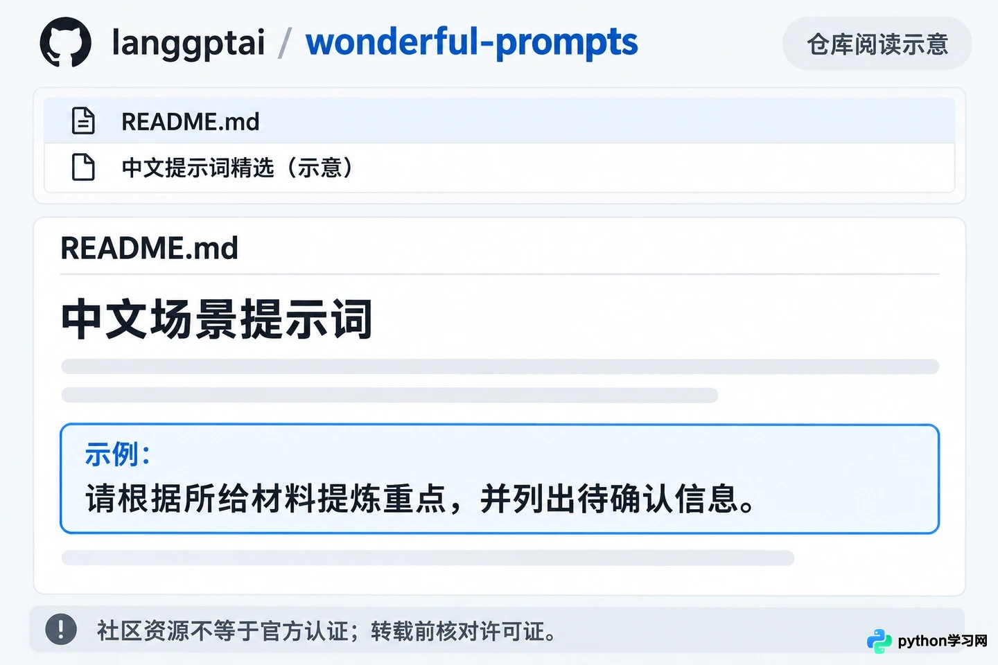 哪里可以找到免费且高质量的中文AI提示词库