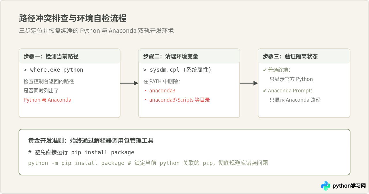 Windows下同时安装Anaconda和Python怎么避免路径冲突