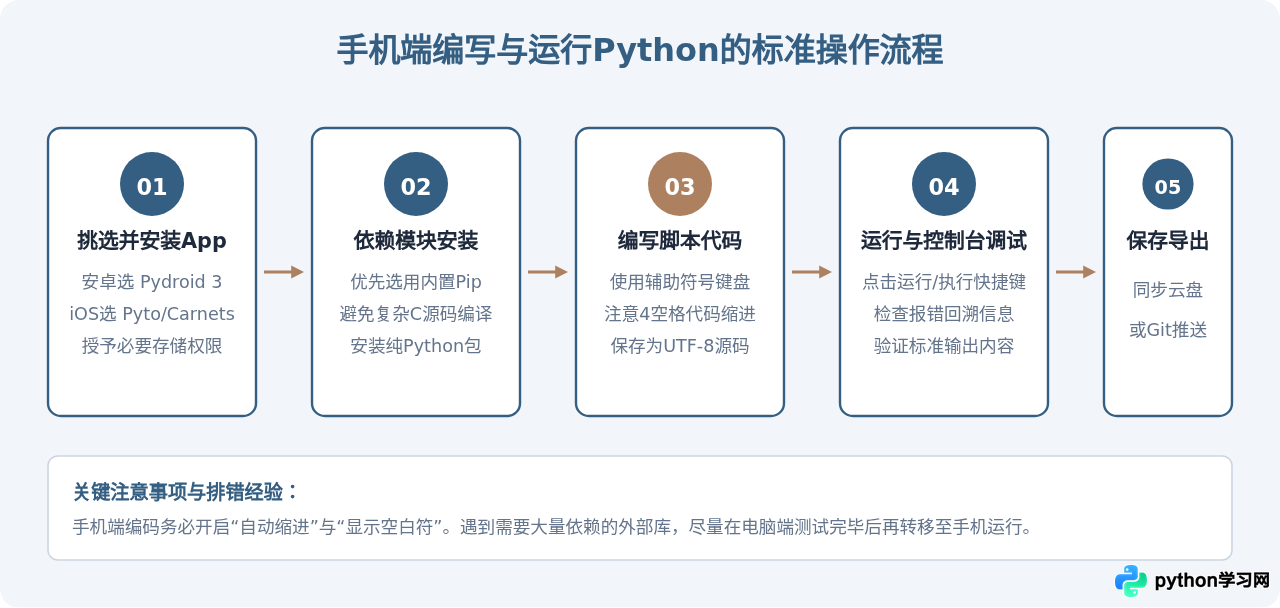 Python官方有手机版吗？安卓与iOS可用的Python编程App推荐