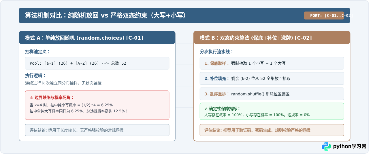 Python怎么生成包含大小写的混合随机字母