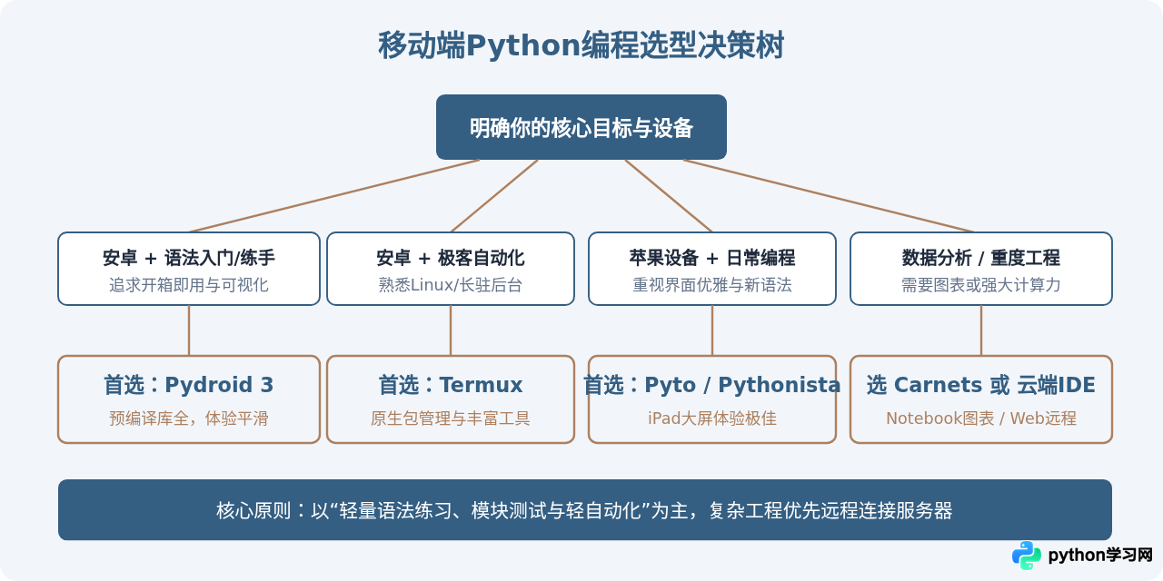 Python官方有手机版吗？安卓与iOS可用的Python编程App推荐
