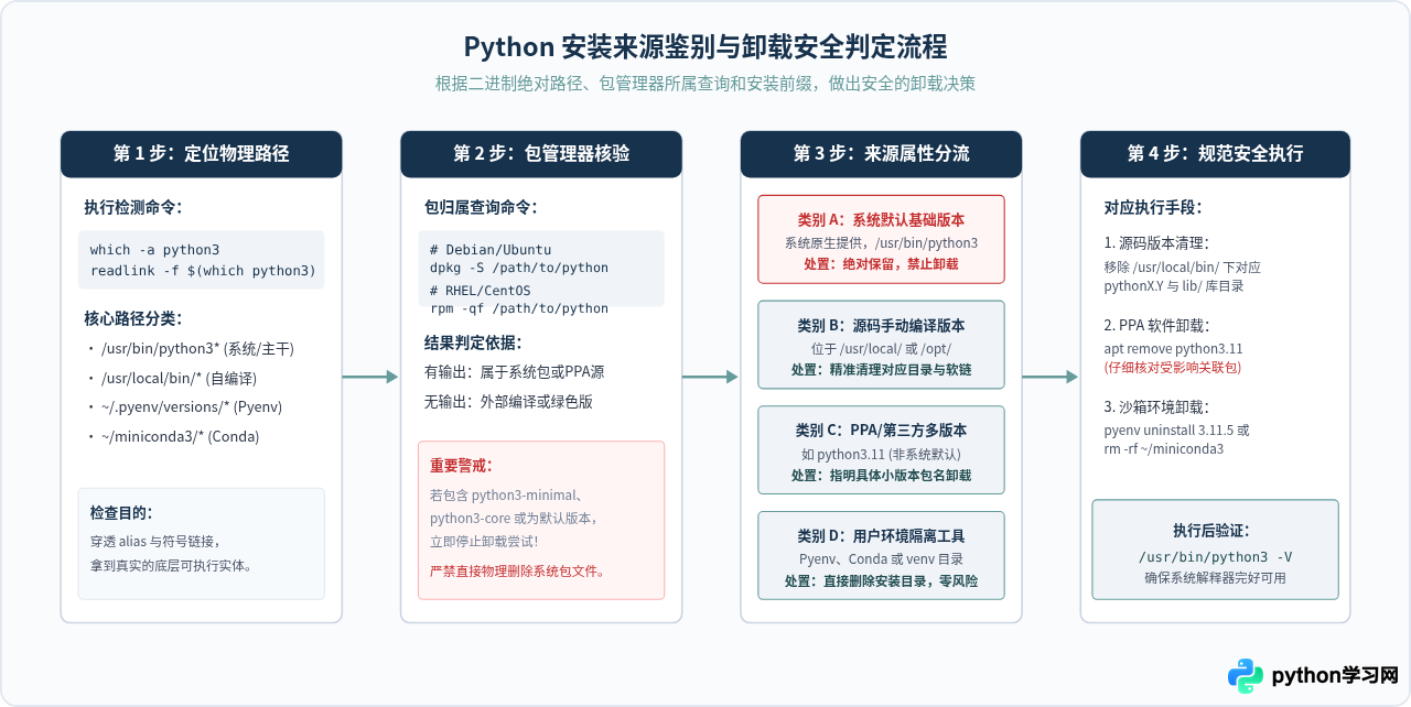 Linux卸载Python注意事项：避免误删系统自带解释器