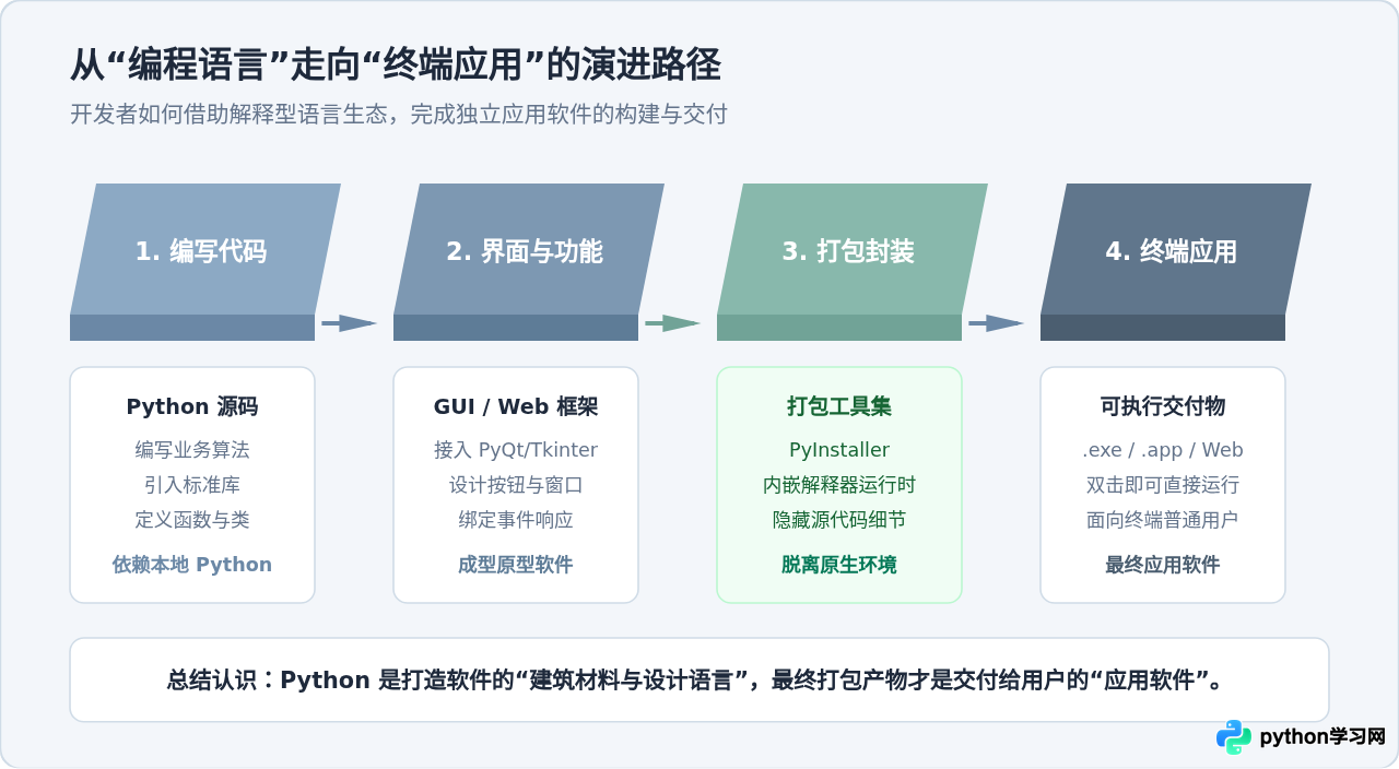 Python属于什么类型软件：解释型编程语言而非应用软件