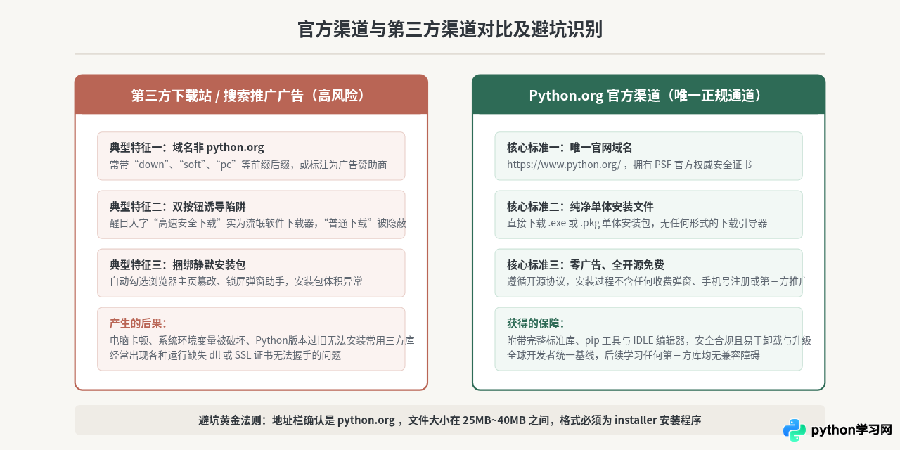 Python电脑版免费下载：认准Python.org官方渠道避坑
