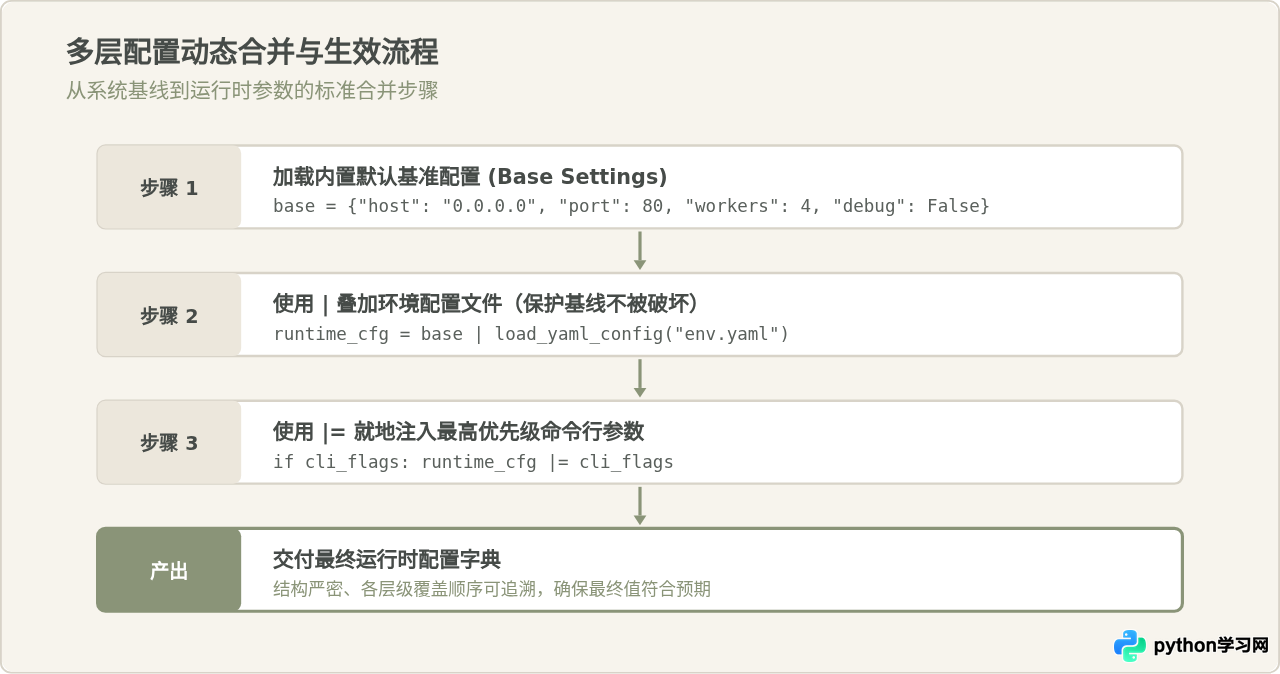 Python 3.9新增字典合并操作符|和|=用法指南
