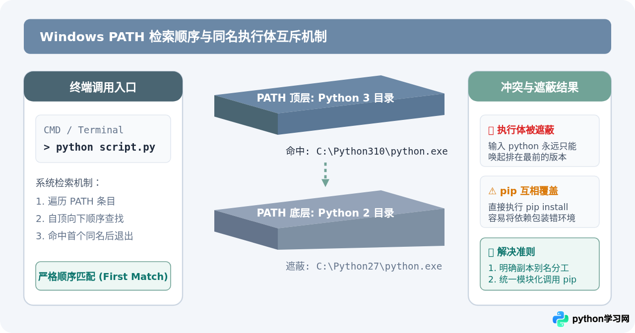 Win10中同时安装Python 2和3时怎么配置环境变量不冲突