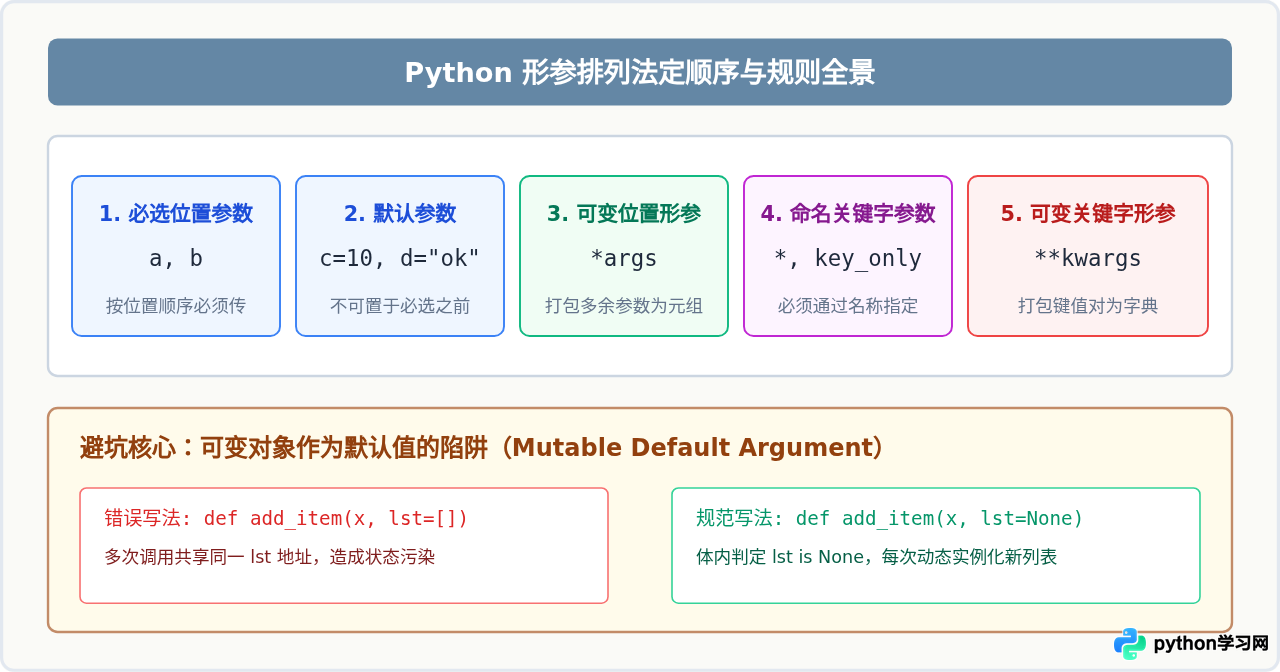 Python def 定义函数的基本语法与规范