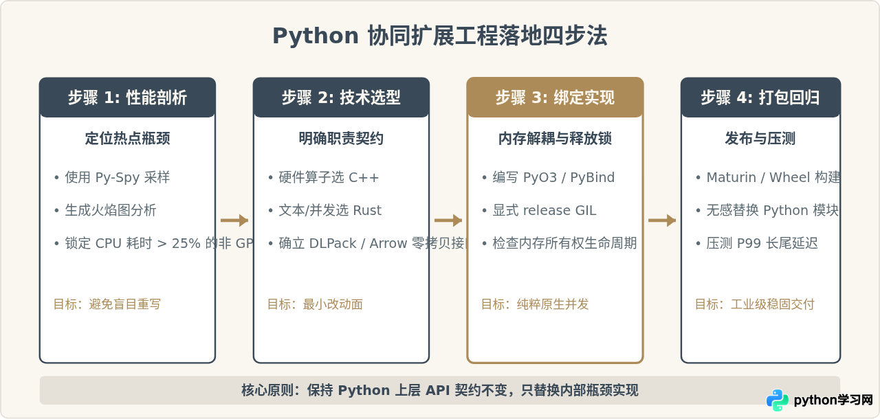 高性能AI场景下Python是否足够？C++与Rust的协作角色