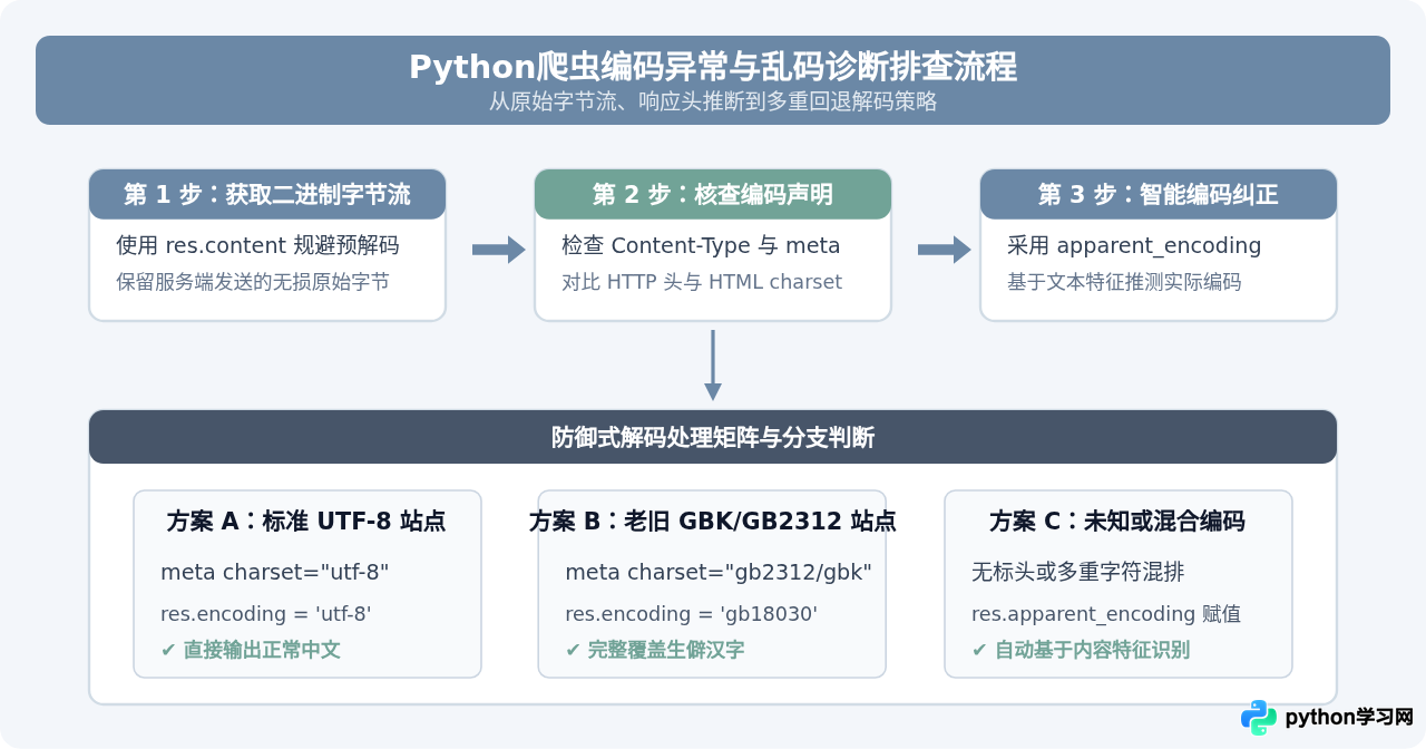复现菜鸟教程Python爬虫代码报错？常见编码问题与选择器错误解决