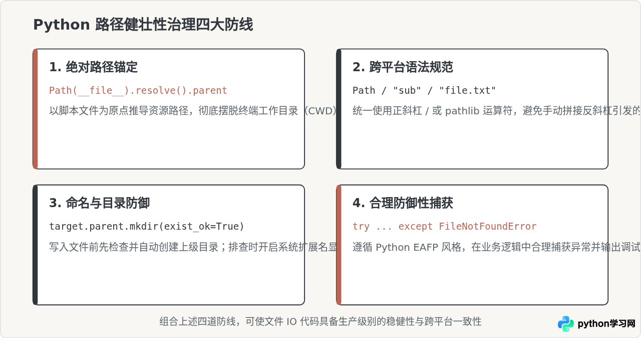 Python打开文件报错FileNotFoundError怎么解决
