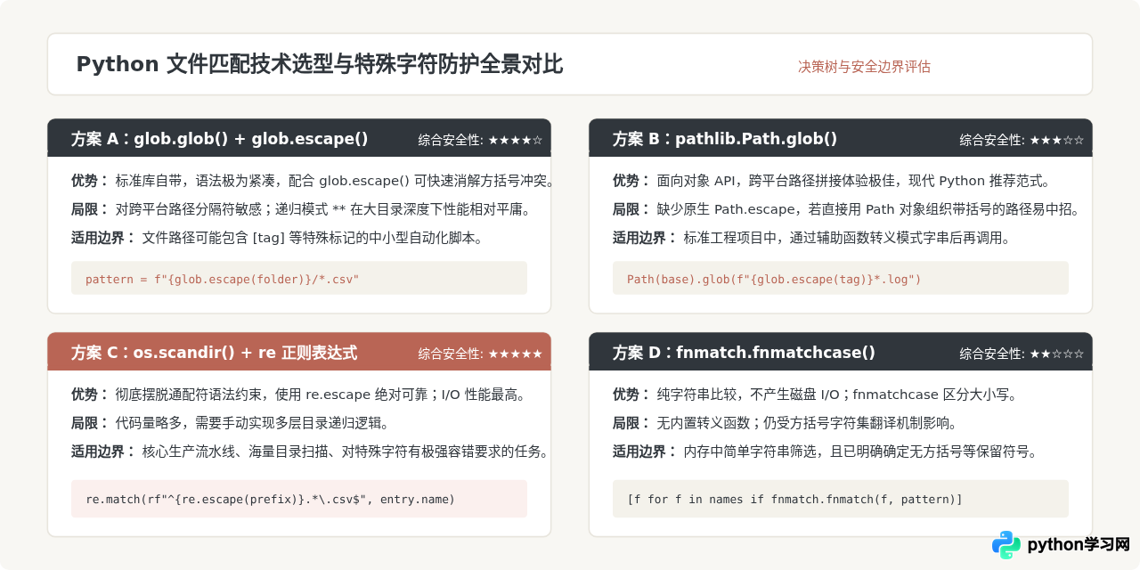 Python通配符匹配特殊字符为何失效