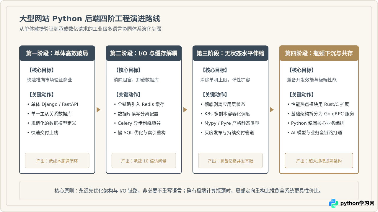 为什么大型网站选择Python做后端？