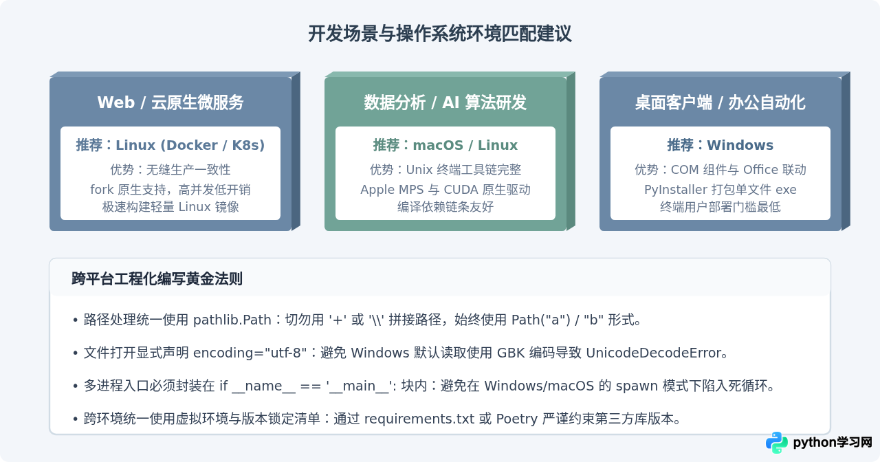 Python支持哪些操作系统？Windows、macOS与Linux运行环境对比