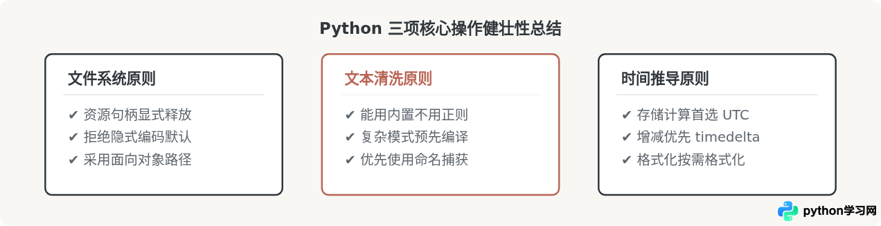 Python常用代码片段汇总：文件操作、字符串处理与日期计算