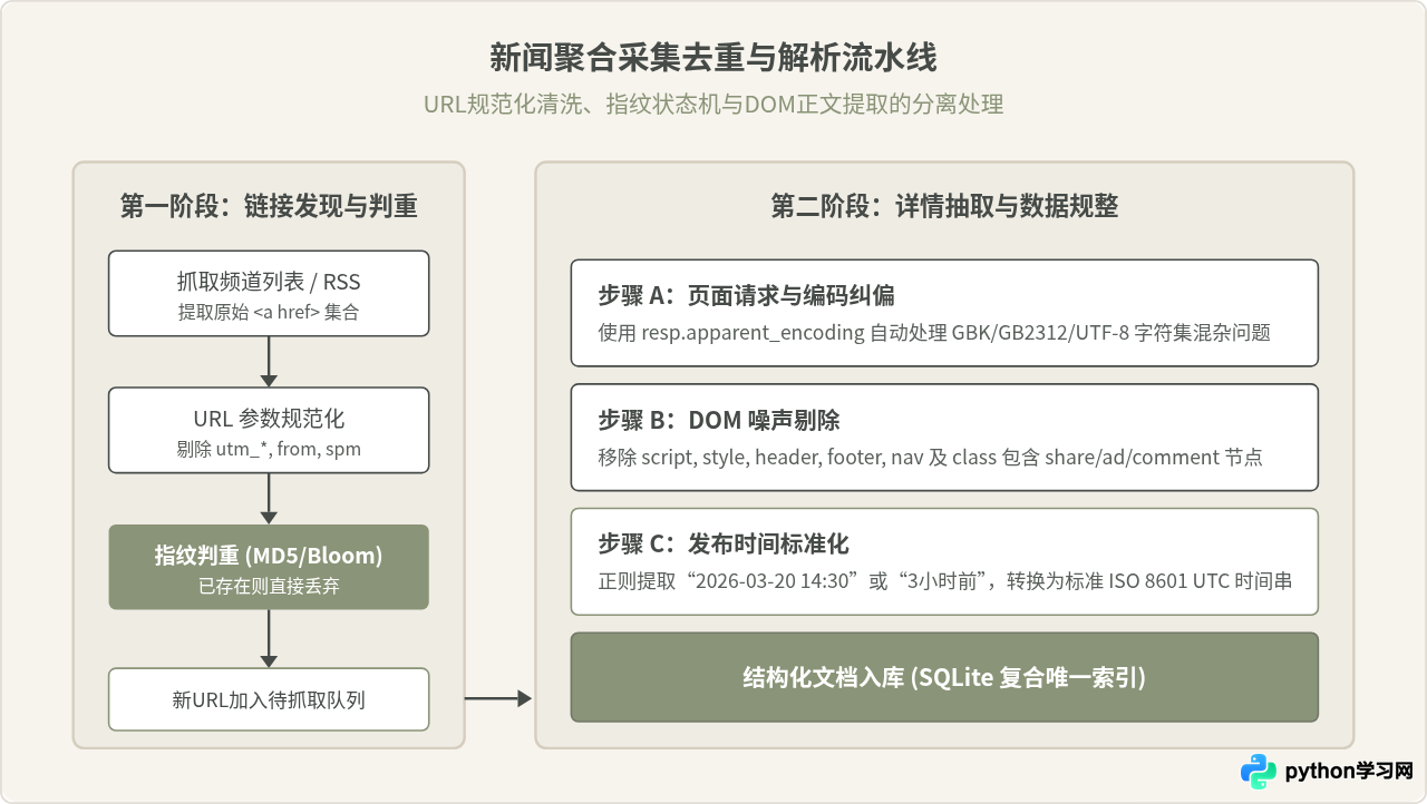 Python爬虫100例典型场景：电商价格监控与新闻聚合采集实现