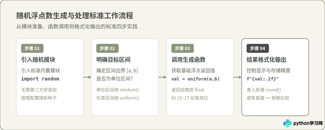 Python random模块生成随机浮点数的基础用法