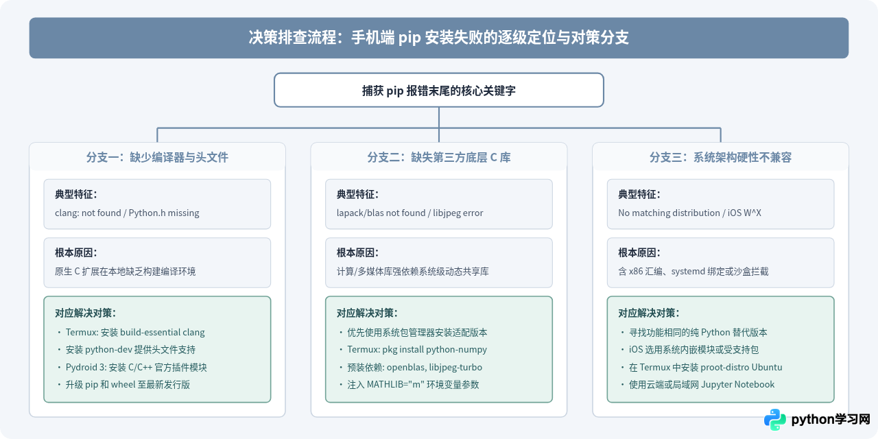 手机端运行Python遇到库安装失败怎么办？常见兼容性问题解析