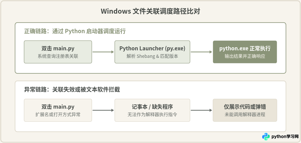 Python程序保存后双击无法运行的原因排查