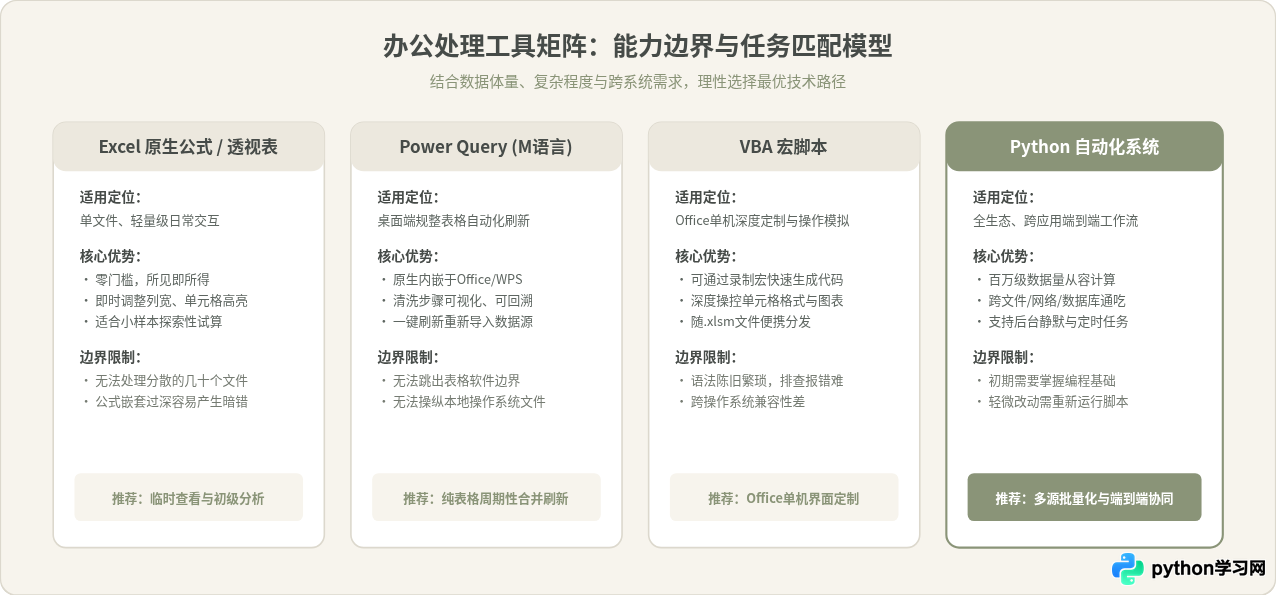 非程序员学Python能做什么？办公自动化与数据处理提效指南
