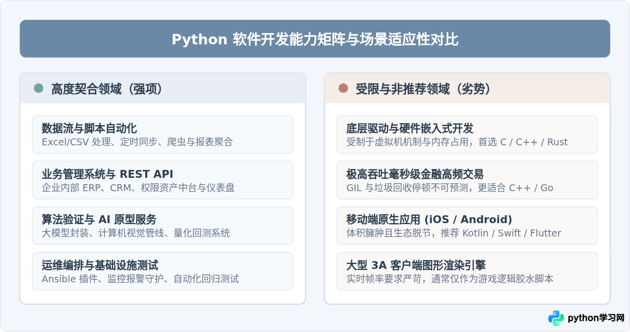 Python适合开发什么类型的软件？自动化工具与管理系统的实战案例