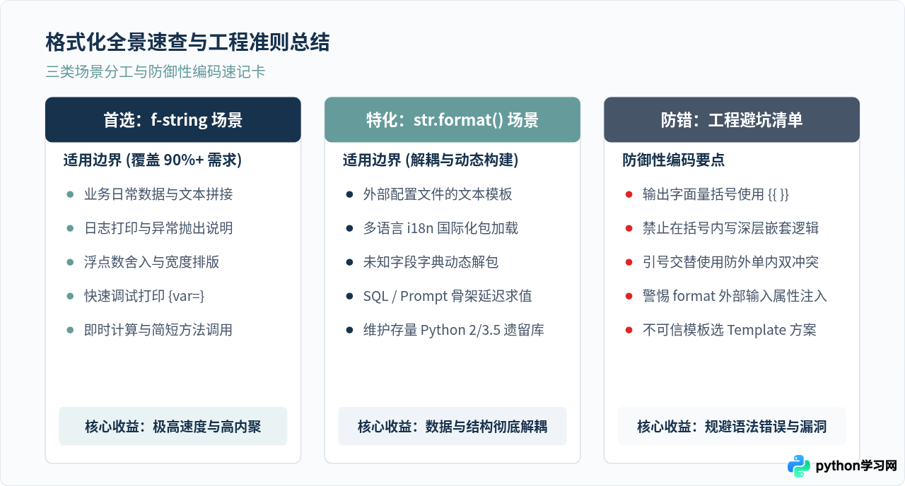 Python字符串格式化：format方法与f-string怎么选？