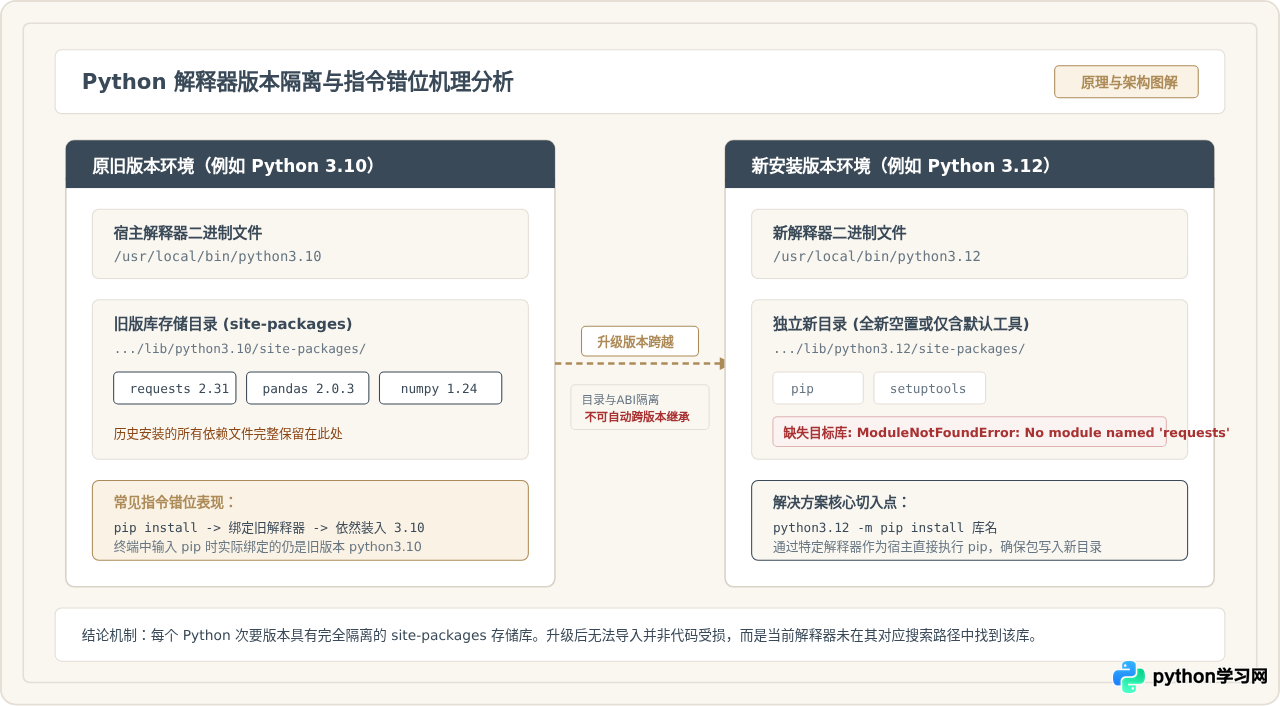 Python升级后pip安装的库无法导入怎么办