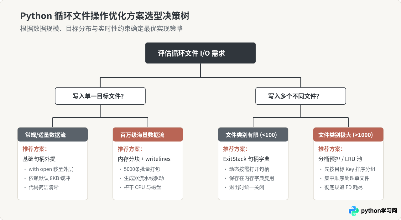 Python循环内频繁使用with打开文件的性能影响与优化