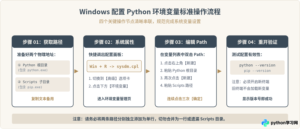 Windows系统怎么配置Python环境变量