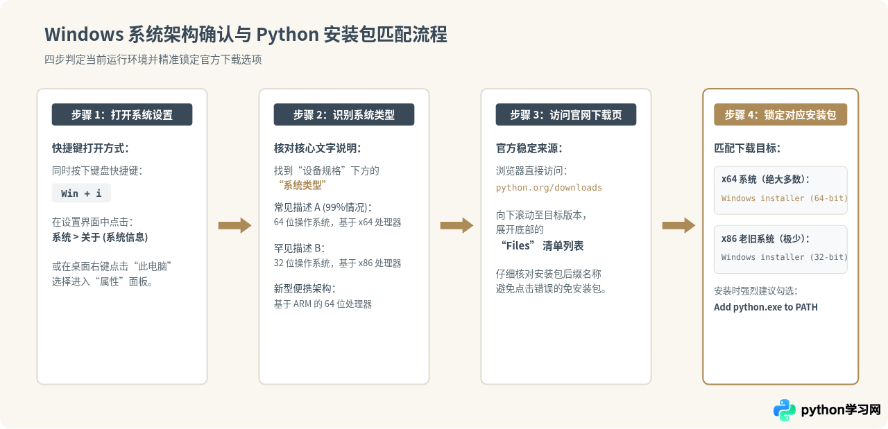 Windows系统怎么选Python安装包？32位与64位区别详解