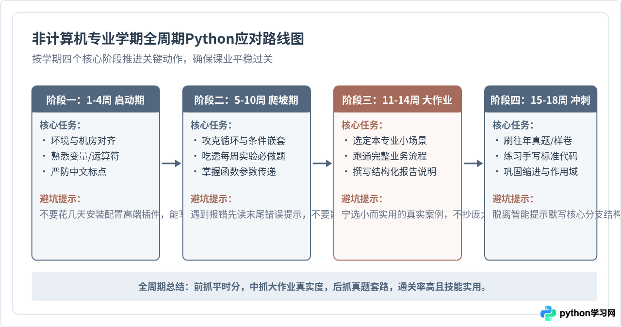 非计算机专业学生怎么应对Python必修课程要求？
