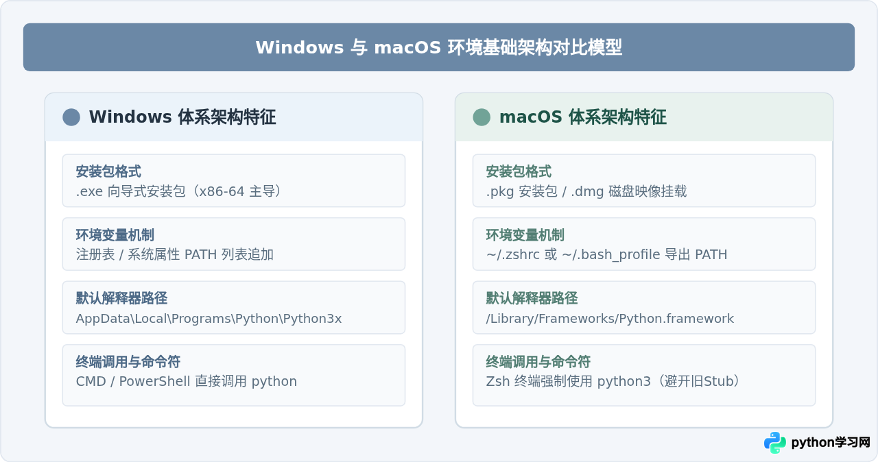 Windows和Mac系统下Python与PyCharm的安装步骤差异