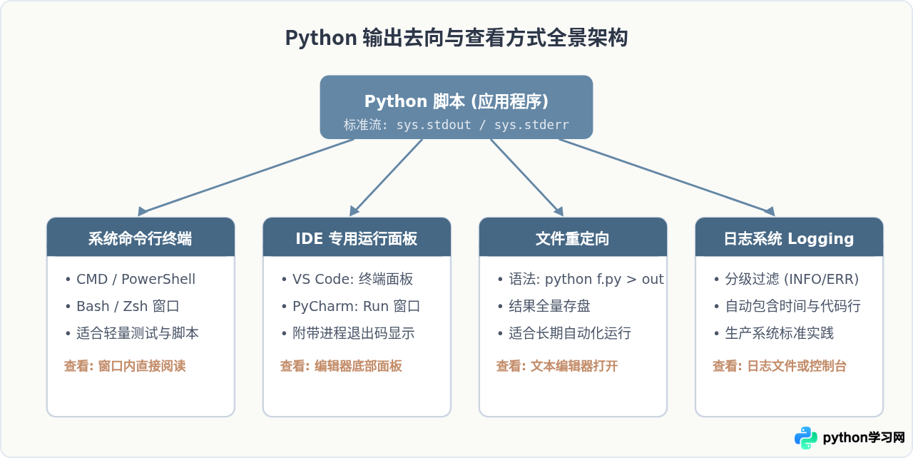 Python代码运行后怎么查看输出结果