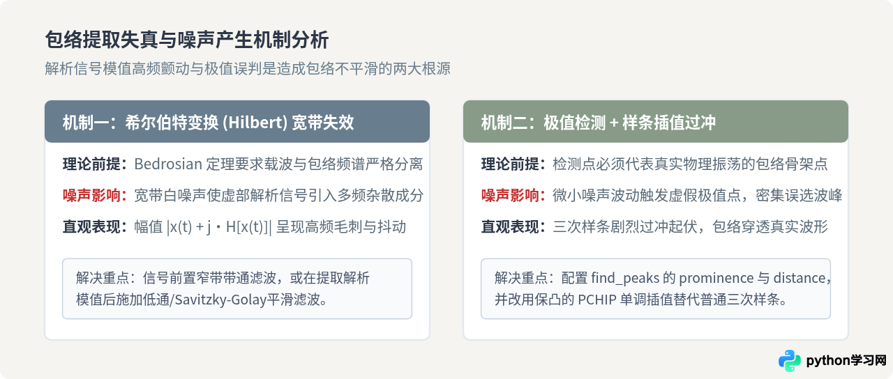 解决Python包络提取结果噪声大或不平滑的问题