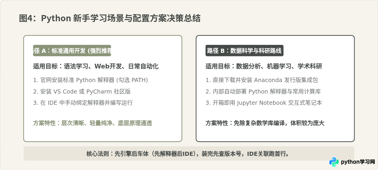 新手学Python先装解释器还是IDE？两者区别及安装顺序