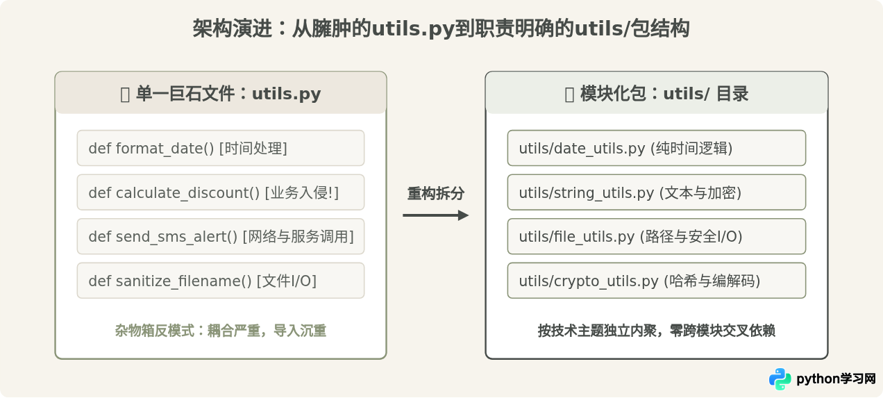 Python项目中util模块的定义与常见职责