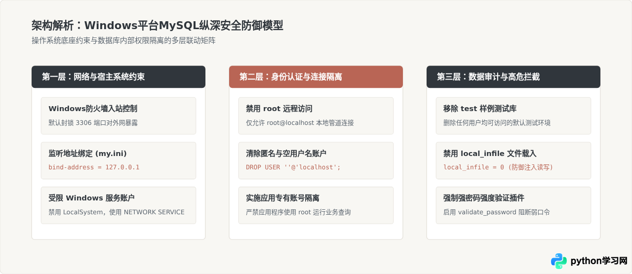Windows下MySQL安装后怎么修改root密码并提升安全性