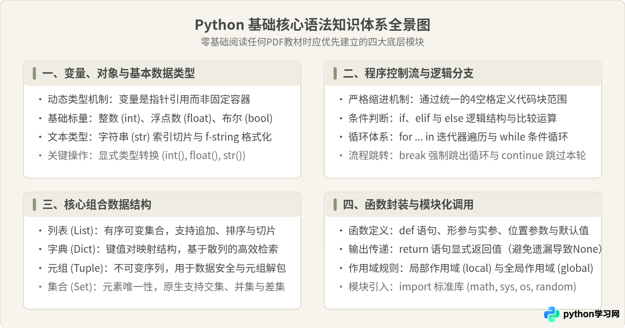 零基础学Python：精选基础语法PDF电子书推荐