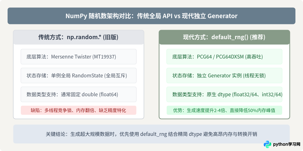 Python使用numpy.random高效生成大规模随机数组